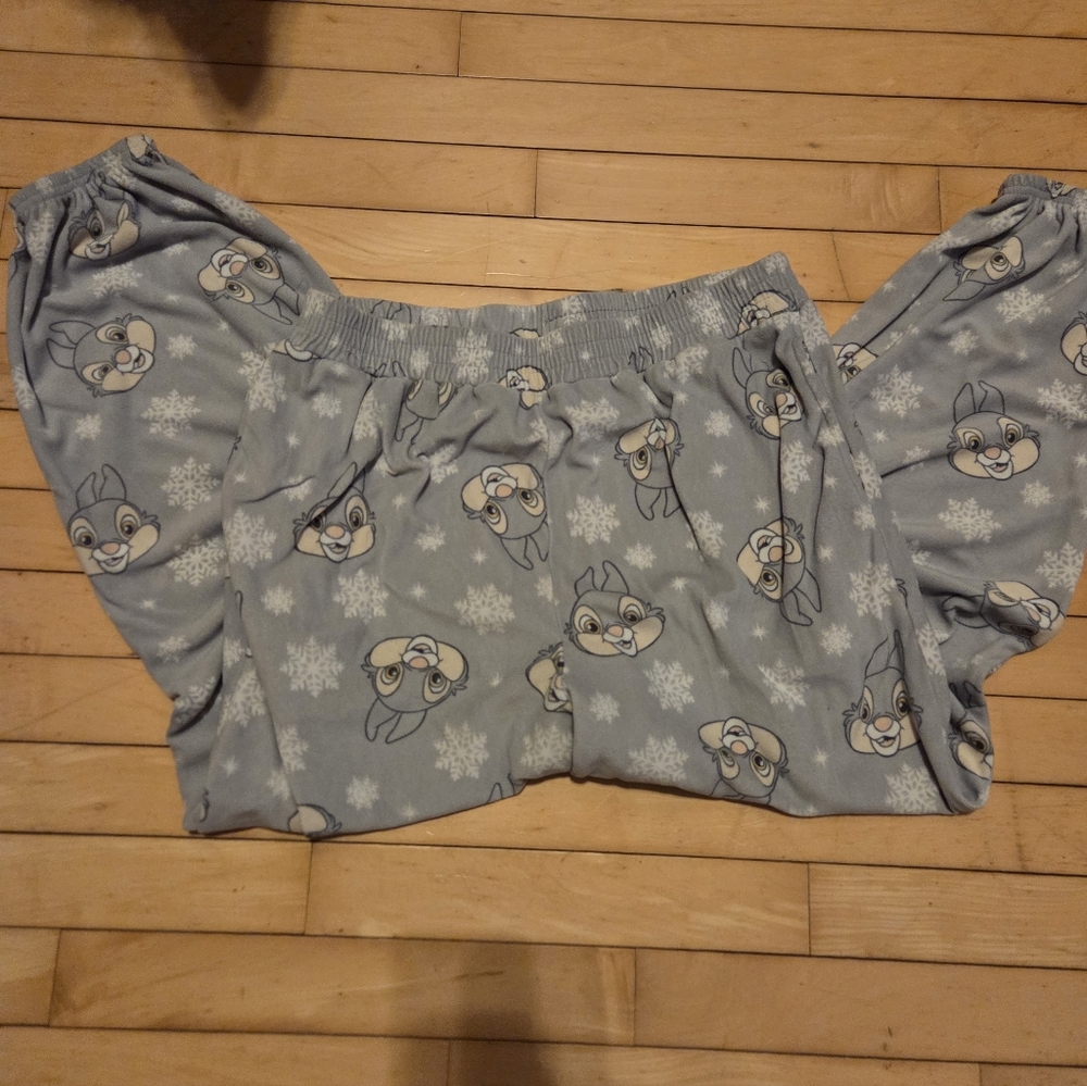 Gray Pajama Pants with Thumper